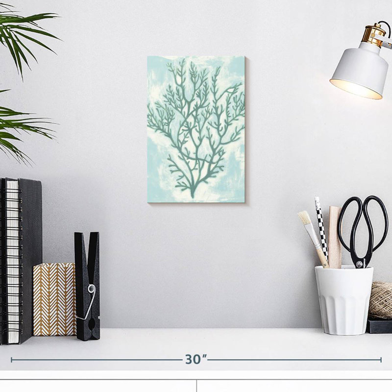 Brampt Living Teal I, 12" H x 8" W