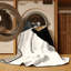 Tapis beige lavable à la machine à motif géométrique minimaliste Arverne-367913892