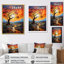 Baobab africain avec des couleurs de l'arc-en-ciel - reproduction d'art sur toile, arbre baobab-97171494-97171501