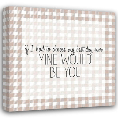 Trinx Kimberly, Allen Gallery Wrapped Canvas Art Titled: Mine Would Be You