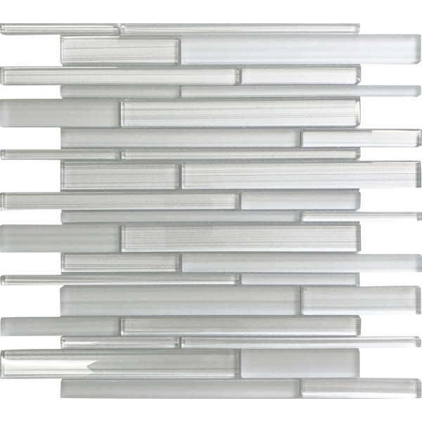 11.8" x 12.2" Glass Mosaic Tile