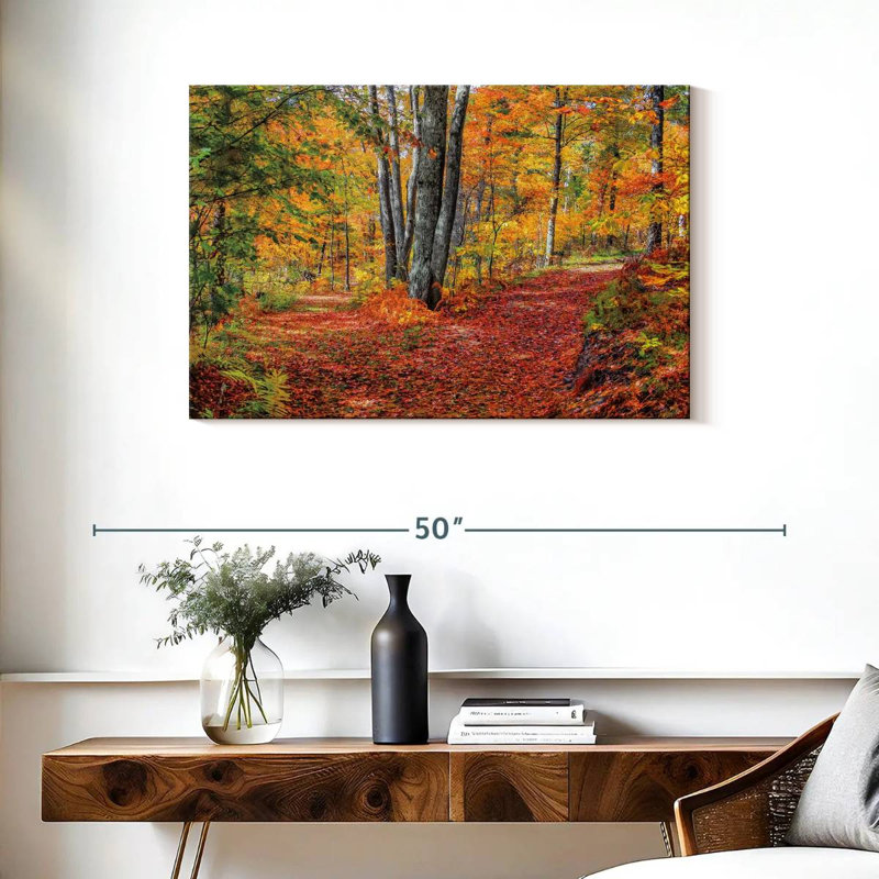 Alvord Autumn In The Woods, 24" H x 36" W