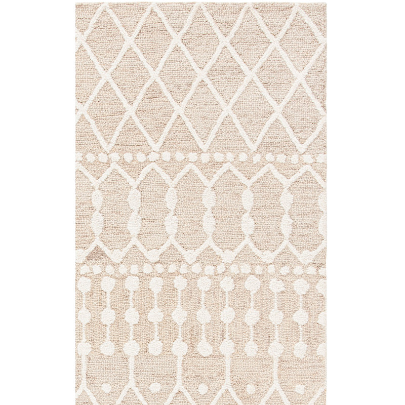 Avah Hand Tufted Wool Southwestern Rug, Rectangle 6' x 9'