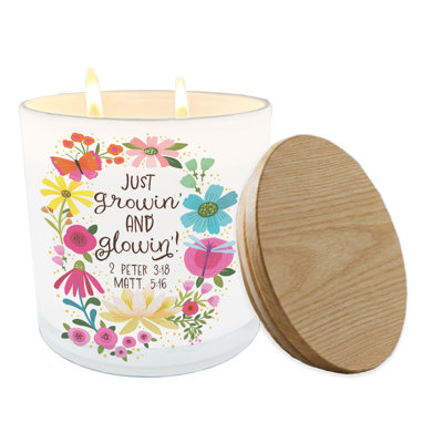 Soy Candle Just Growin' And Glowin' 13 O
