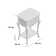 Lemaire 1 Drawer Bedside Table