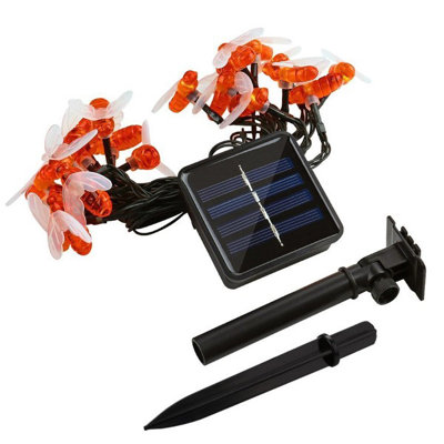 Gothia 6.5cm LED Solar Powered 30 - Bulb Novelty String Light (End to End Connectable)