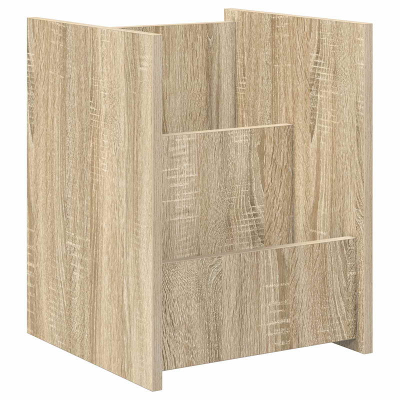 Wood Free Standing Magazine Rack, Begie