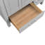 Meuble-lavabo moderne gris avec lavabo, bois massif, conception compacte