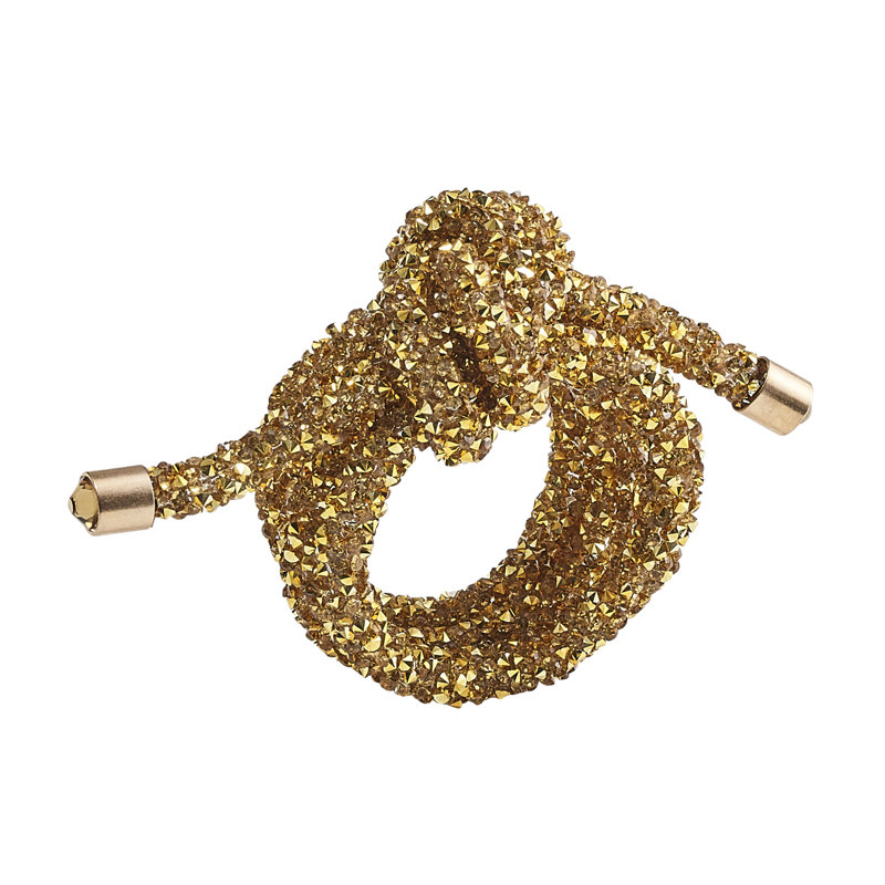 Glam Knot Napkin Ring, Gold