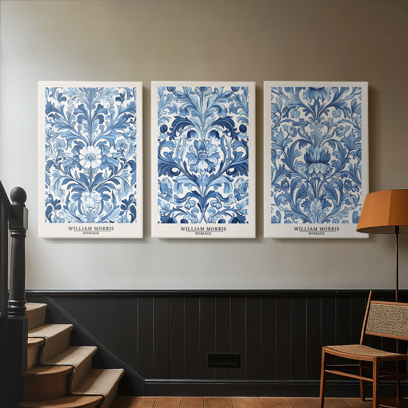Série sur toile tendue sur mesure - 3 pièces, H 60 po x l 120 po