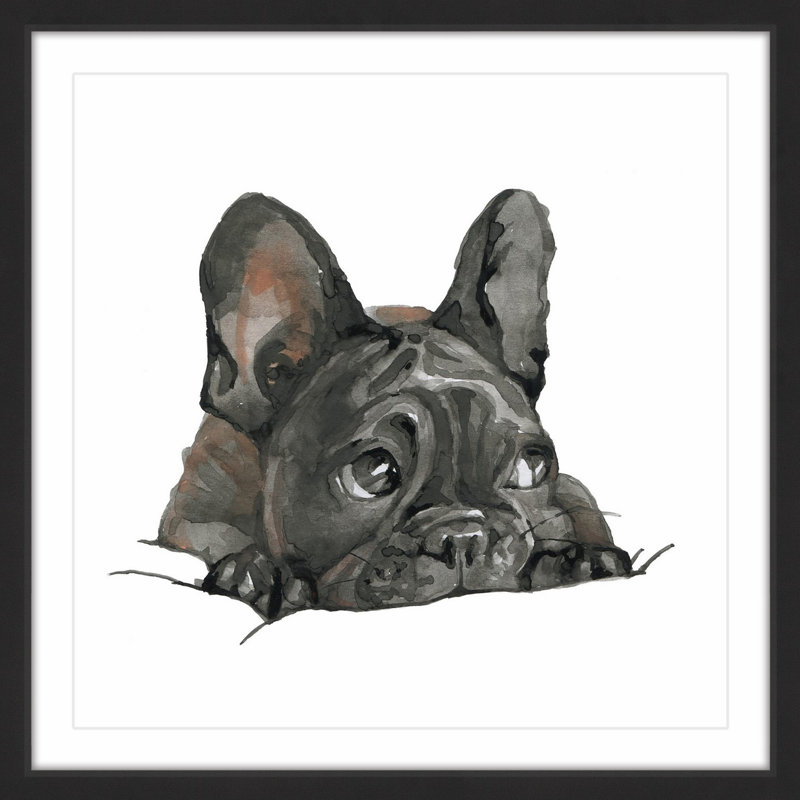 " Sneaky Frenchie ", 12" H x 12" W x 1.5" D