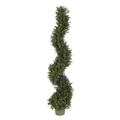 Topiaire de faux buis en spirale