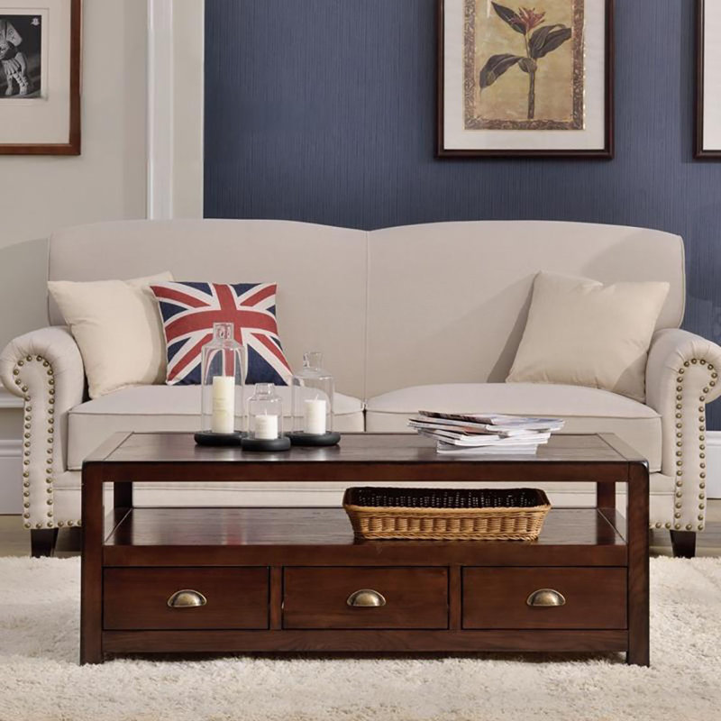 American ash end table