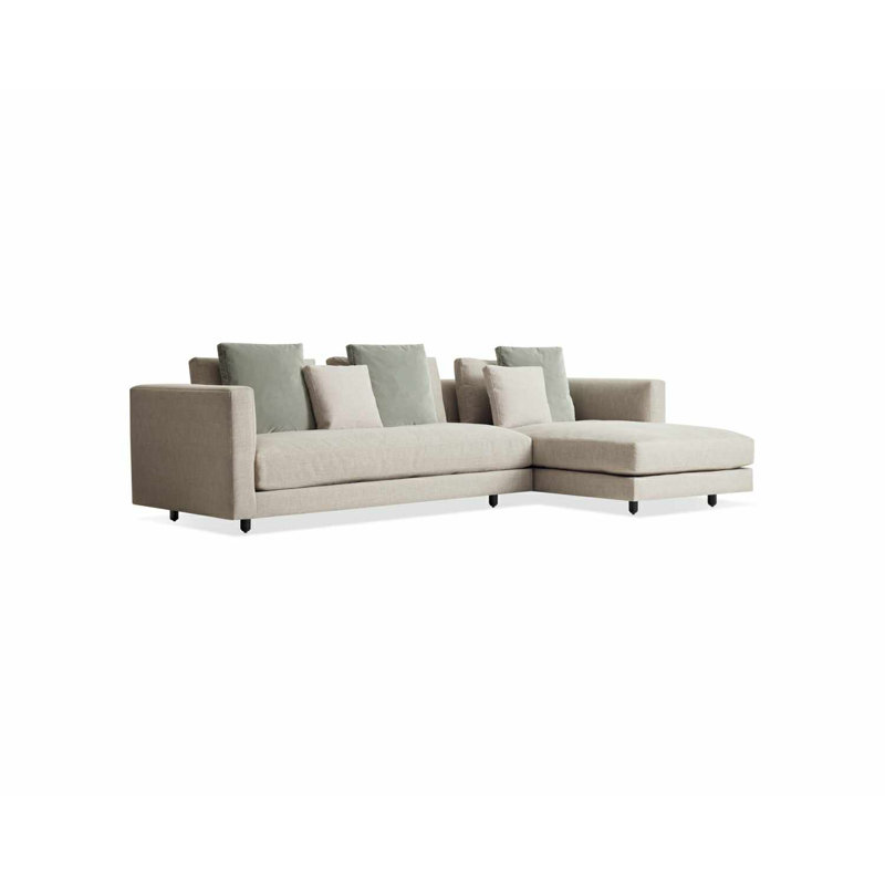 Hands Down Chaise Sectional, Landa Stone, Right Hand Facing