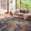 Tapis gris tissé à la machine Leonara-1731760922