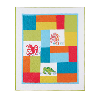 Tropical Escape Quilted Throw Blanket