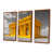 Toile avec cadre flottant brun