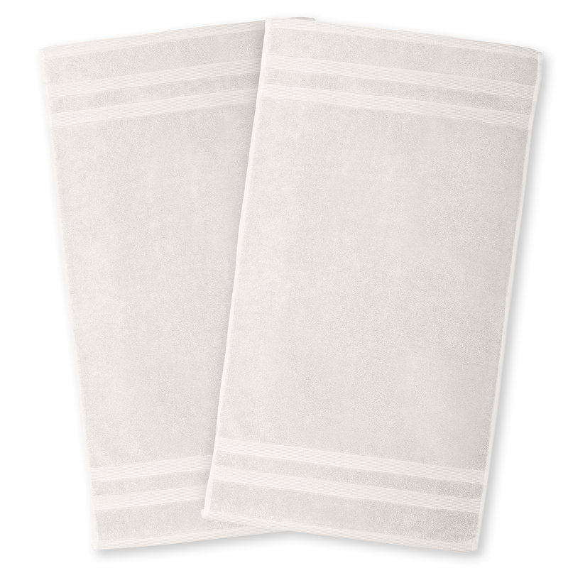 Tapis de bain en coton Hardcastle Zero Twist, Crème