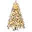 Arbre de Noël enneigé 7 pi avec lumières et branches blanches 7 pi-42884328