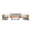 Ando 4 Piece Teak Sofa Seating Group with Sunbrella Cushions-366227593-533780455