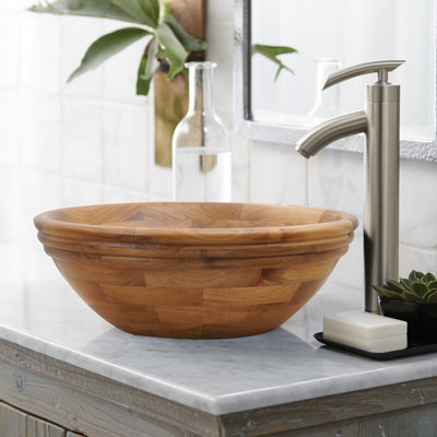 Barclay Corcora 17.12'' Wood Circular Bathroom Sink