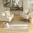 Washable Charm 6' x 9' Beige Ivory Modern Indoor Rug-1865432992