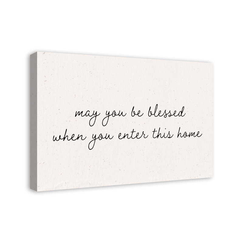 May You Be Blessed Canvas Print, 20" H x 30" W