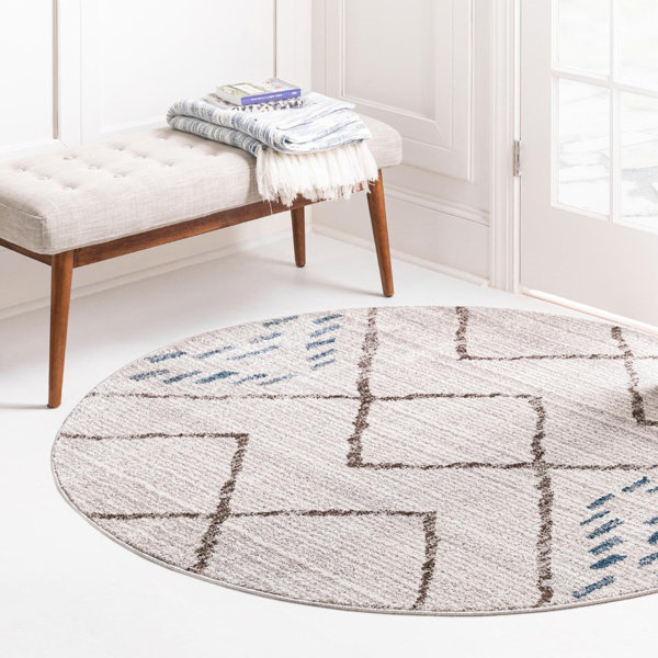 Steelside™ Rudy Performance Ivory Rug & Reviews | Wayfair
