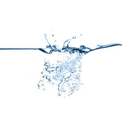 Water Splash On Surface by LdF - Wrapped Canvas Print