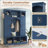 All-in-One Hall Tree with Adjustable Side Cabinets and Arched Design-989806419