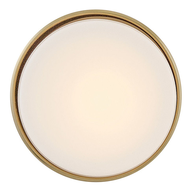 Hinkley Cedric Flush Mount Flat, Lacquered Brass