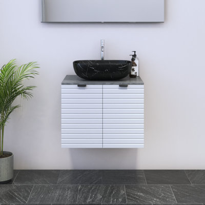 Meuble-lavabo simple 23,6 po avec dessus Kayben
