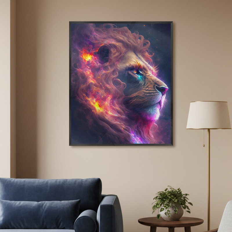 Single Picture Frame LED Illuminated Wall Art Wall Art on Glass / Aluminium, 60 cm H x 50 cm W