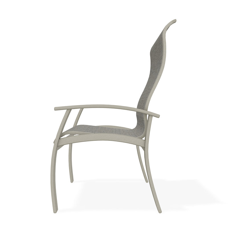 Belle Isle Outdoor Dining Armchair, Storm, Burke