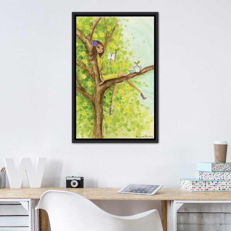 Printemps à Summerside # 3, art, H 40 po x l 26 po x P 1,5 po, Toile avec cadre noir