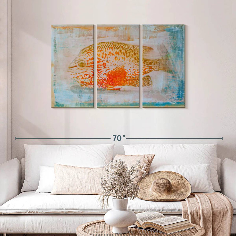 Brampt Orange Sunfish, 28" H x 45" W