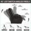 Fauteuil inclinable électrique inclinable avec massage en 8 points Chaleur lombaire, capacité de 350 lb, port USB, porte-gobelets | Noyer brun