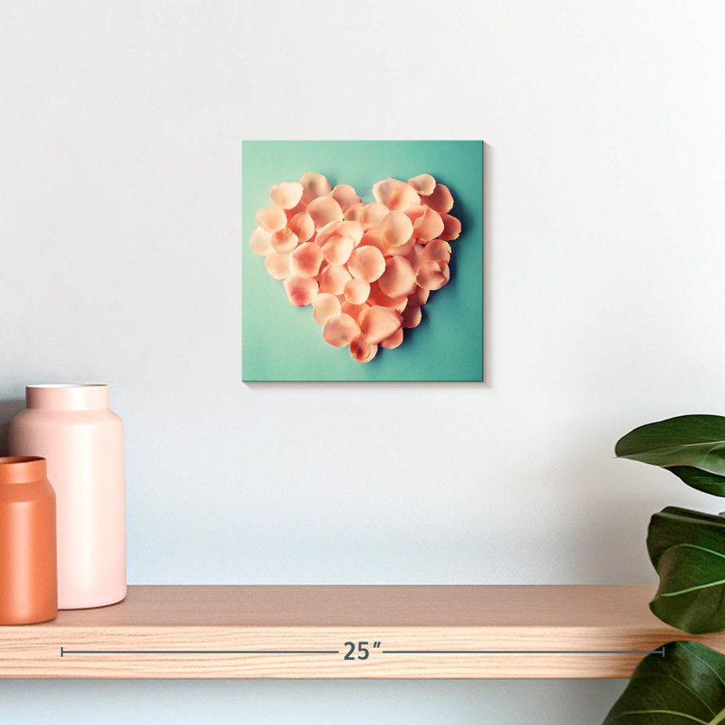 Hardie cœur rose, H 10 po x l 10 po