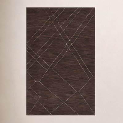 Hand-Woven Abstract Wool Rug