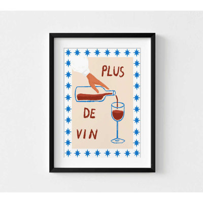 Vin encadré, impression sur toile