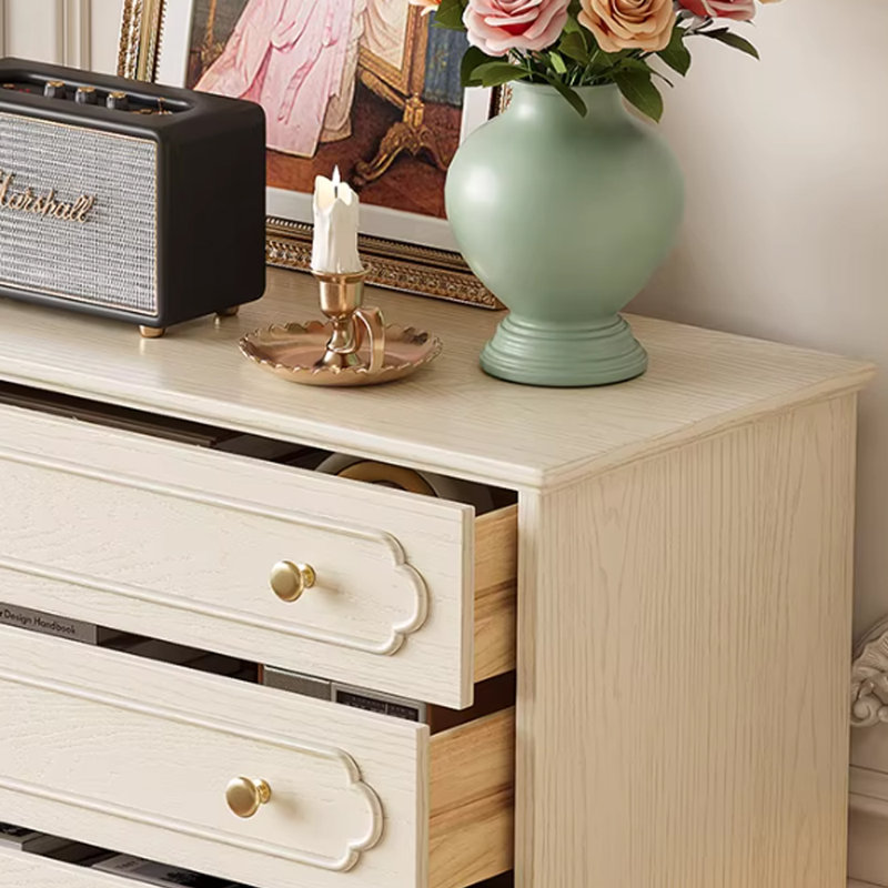 Sturdy Solid Wood 8-drawer Storage Cabinet