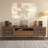 Devis 78.7" Modern TV Stand with Textured Cabinet Doors, Media Console with Adjustable/Removable Shelving, Walnut Finish