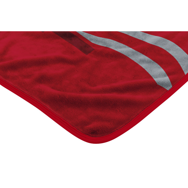 Throw Blanket, Red/Gray, Ohio State Buckeyes