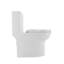 Toilette monobloc 1,1 / 1,6 GPF antimicrobienne, résistante aux fuites, à double chasse d'eau, certifiée CUPC, certifiée Water Sense, céramique, couleur blanche, siège à fermeture en douceur, hauteur confortable, fixation au sol