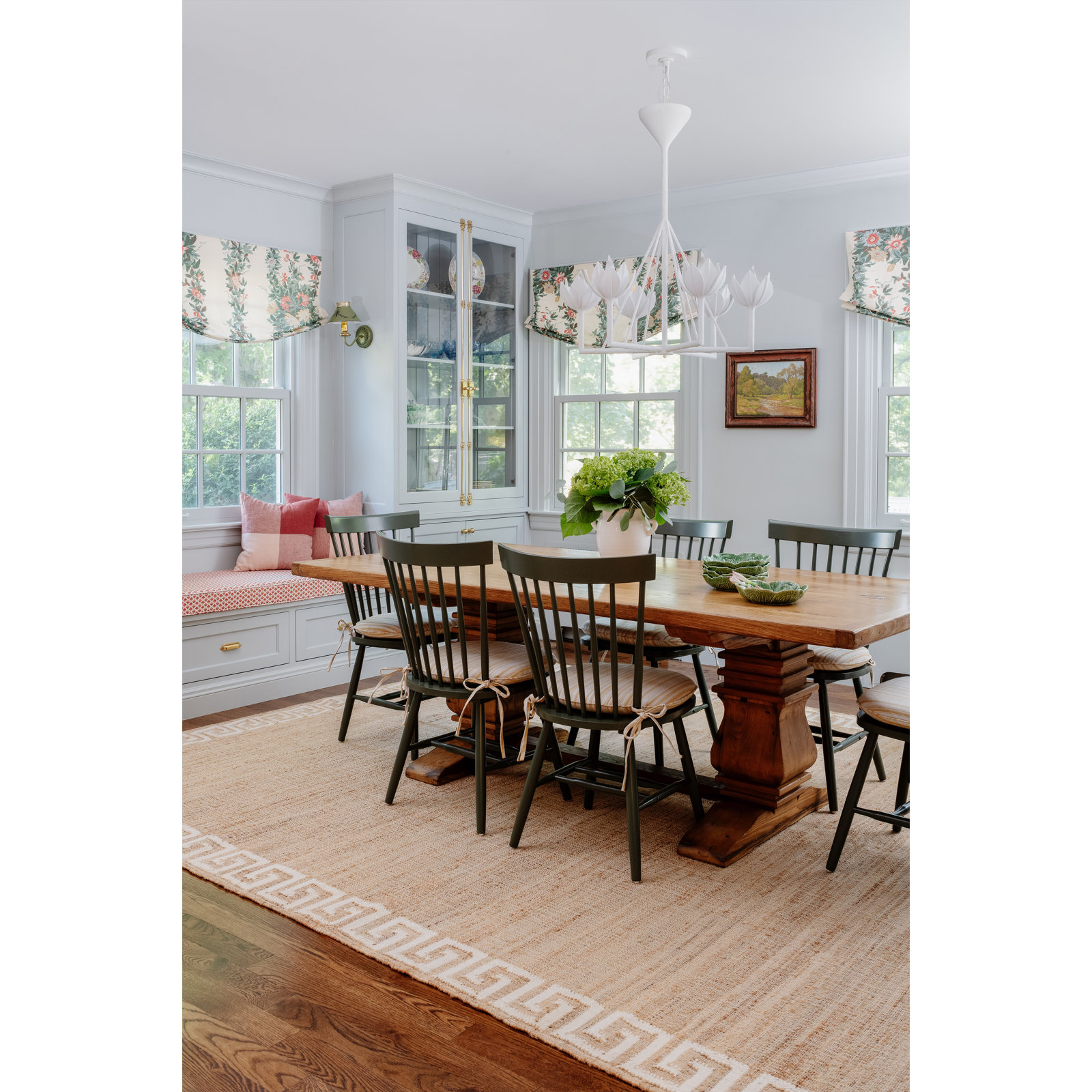 Orchard Ivory Hand-Woven Geometric Jute Rug, Rectangle 8' x 10'