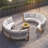 8-Piece Farmhouse Curved Modular Outdoor Patio Sectional Sofa Set with Coffee Table