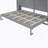 Full Size Murphy Bed Wall Bed,Gray-1332671223-1332671216