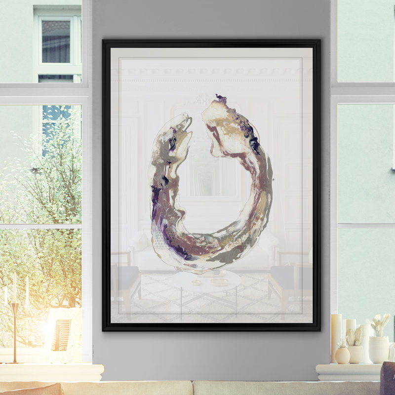«E Fluorite II», reproduction sur toile, Cadre noir, H 18,5 po x l 24,5 po x P 1,5 po