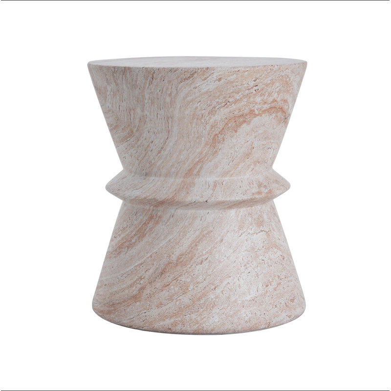 Outdoor/Indoor Lightweight Concrete Side Table