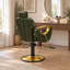 Fauteuil de barbier inclinable de luxe, fauteuil de salon hydraulique réglable en hauteur, fauteuil de coiffeur pour salon de coiffure - Vert-1170792343